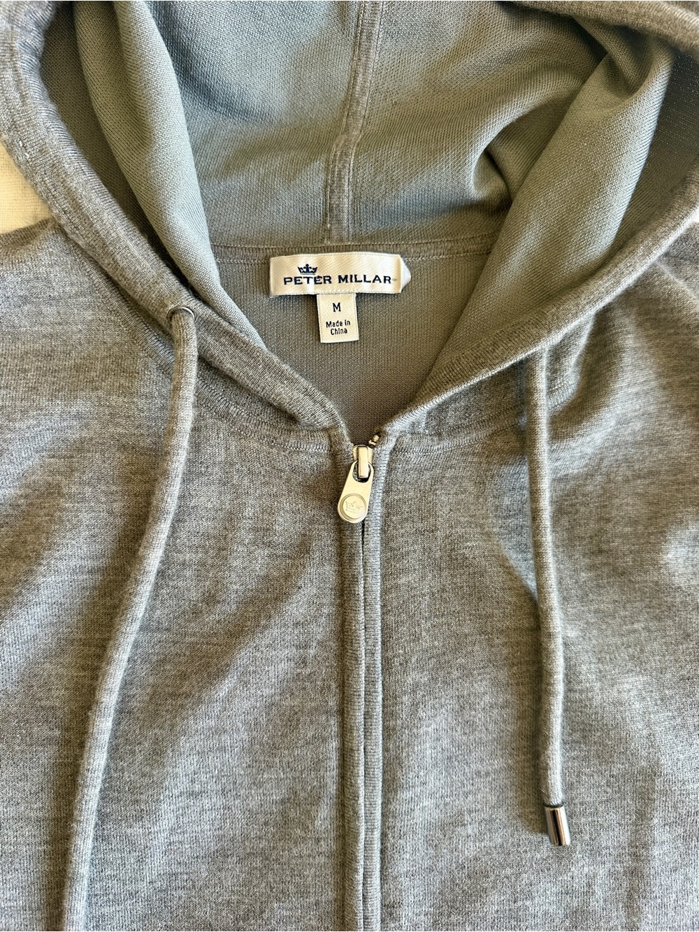 Peter Millar Crown Comfort Hooded Chashmere Jacket Gray Size Medium - Picture 4 of 5